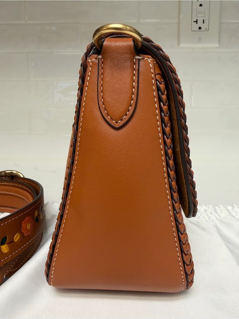 COACH ⁠Soft Tabby Braided Suede Canyon Bag CJ817 NWOT⁠ - Picture 5 of 15